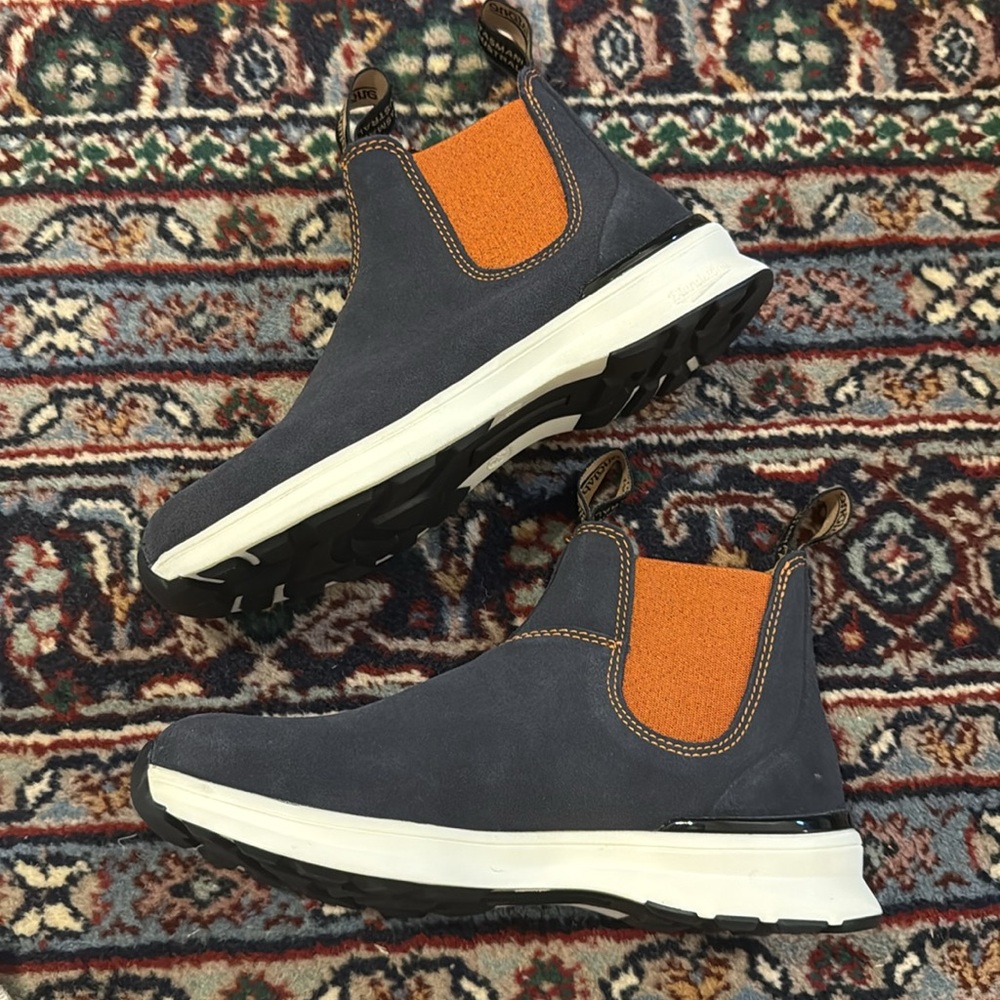 Blundstone 2147 Active Chelsea Boots Navy Burnt Orange | US M6.5 / W8.5 - Picture 4 of 8